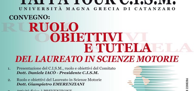 Ruolo, obiettivi e tutela del laureato in scienze motorie: convegno all'Umg