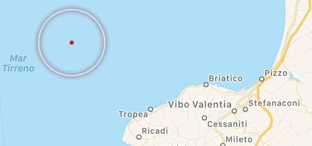 Terremoto lungo la costa sud occidentale calabrese