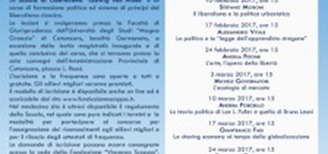 Scuola di Liberalismo “Ludwig von Mises” 2017, lectio magistralis del prof. Lorenzo Infantino