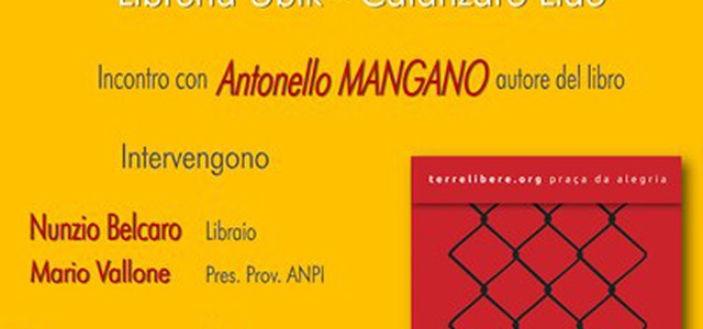 Incontro promosso dall’ANPI su 'Ruspe o biberon' il libro scritto da Antonello Mangano 
