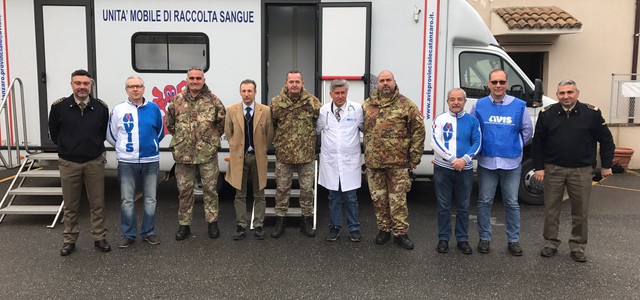 Alla sede del Comando Militare Esercito "CALABRIA" una giornata dedicata alla donazione del sangue