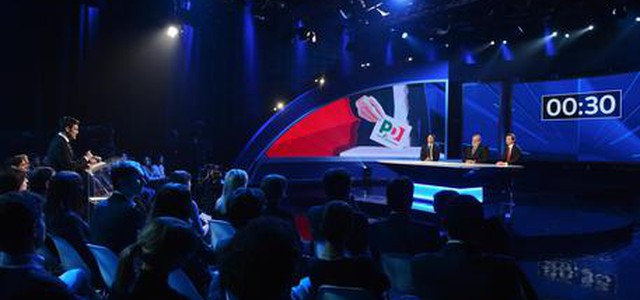 Renzi, Orlando ed Emiliano divisi su tutto nel confronto tv