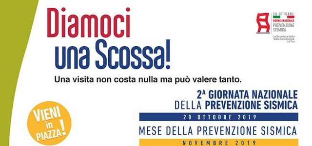 Il 20 ottobre Giornata della Prevenzione Sismica. Stand informativi a Catanzaro, Lamezia Terme e Falerna