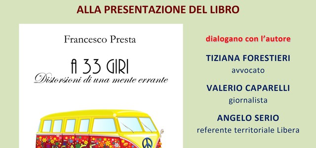 Francesco Presta presenta a Orsomarso il suo libro “A 33 giri”, primo appuntamento di Borghi della Lettura