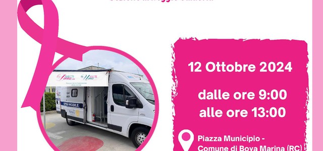 Salute Donna Odv e Ipsen insieme per il Pink October: il camper della salute arriverà a Reggio Calabria per la prevenzione del tumore al seno