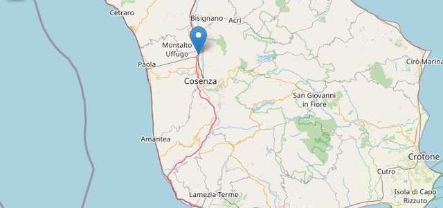 Lieve scossa di terremoto nel Cosentino