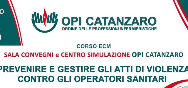 VIOLENZA CONTRO GLI OPERATORI SANITARI, UN CORSO DI APPROFONDIMENTO ALL’OPI CATANZARO