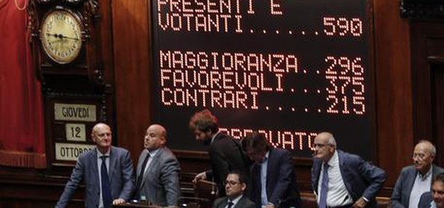 Legge elettorale, Camera approva Rosatellum con 375 sì e 215 no