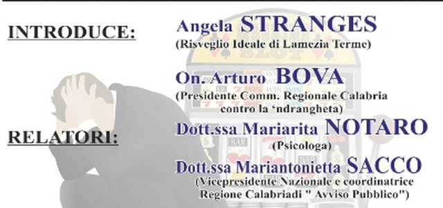 Gioco d'azzardo, convegno a Lamezia