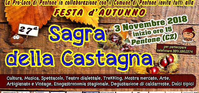 Si chiude la "Festa d'Autunno" con l'attesa Sagra della Castagna 