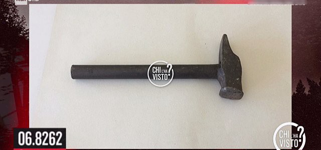 "Chi l'ha Visto" mostra il martello che potrebbe avere ucciso Antonella Lettieri