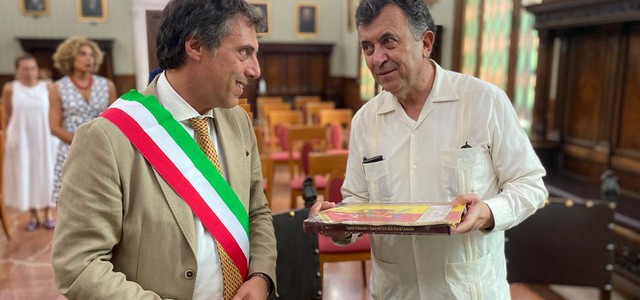 L'AMBASCIATORE DEL MESSICO IN ITALIA IN VISITA A PALAZZO DE NOBILI