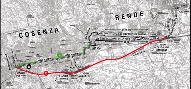 Collegamento metropolitano tra Cosenza, Rende e Università della Calabria: riunione in Regione