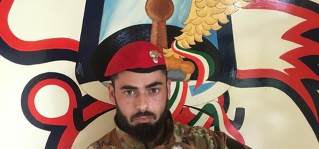Cagnolina adottata da carabinieri "Cacciatori"