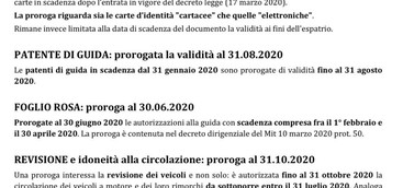 Proroghe per documenti scaduti, le disposizioni del Governo
