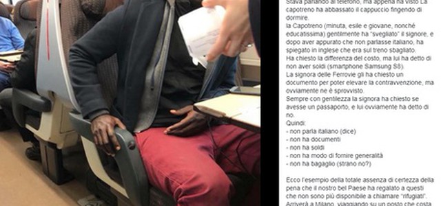 'Migrante senza biglietto', la bufala corre sui social nonostante la smentita
