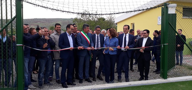 Bruno all’inaugurazione del campo di calcio a 5 realizzato a Uria (VIDEO)