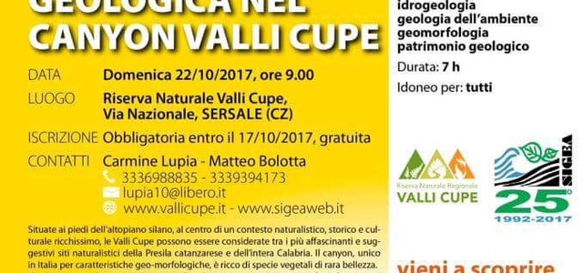  Riserva Naturale Valli Cupe alla quinta edizione della “Settimana del Pianeta Terra”