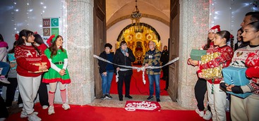 Inaugurazione paese di Babbo Natale a Borgia