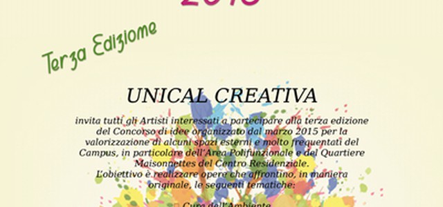 Ultimi giorni per dire sì alla Chiamata alle Arti dell’Unical