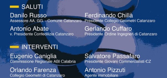 Incontro organizzato da Confedilizia Catanzaro sulla casa, la tassazione e i dati del mercato immobiliare