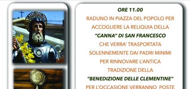 Corigliano, scomparsa di Padre Arena. Rinviata la Festa delle Clementine 