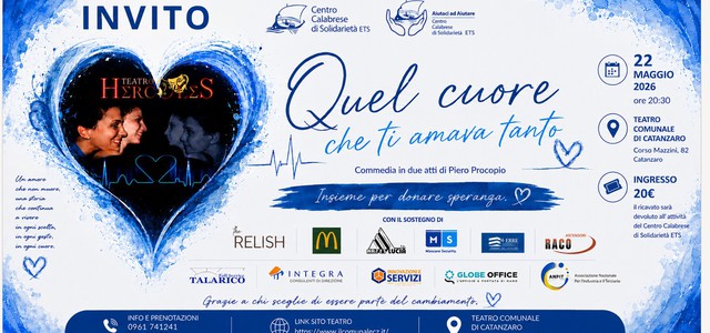 “Quel cuore che ti amava tanto”, giovedì a Villa Emilia la presentazione dell’evento solidale del Teatro Hercules