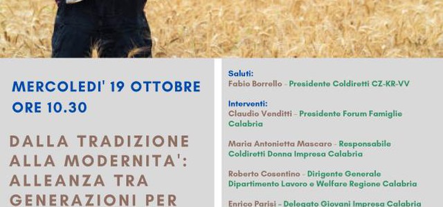 Coldiretti celebra "Dalla tradizione alla modernità alleanza fra generazioni per il presente e il futuro”