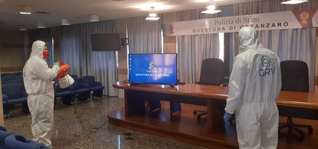 Polizia: Siulp e Fsp sanificano locali della provincia di Catanzaro