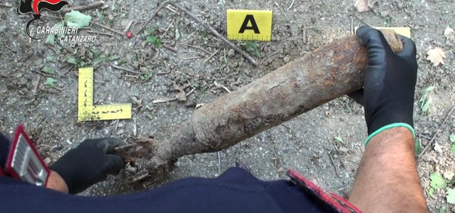 Catanzaro, trovato ordigno della seconda guerra mondiale