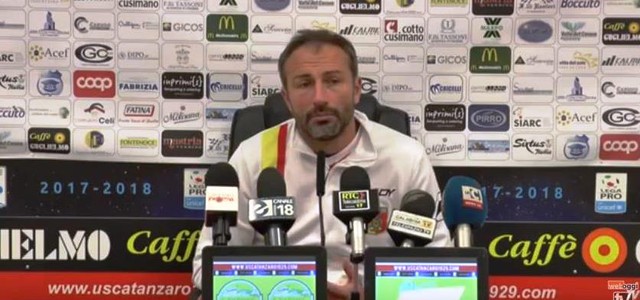 Lecce-Catanzaro, Dionigi: "Ce la giocheremo" (VIDEO)