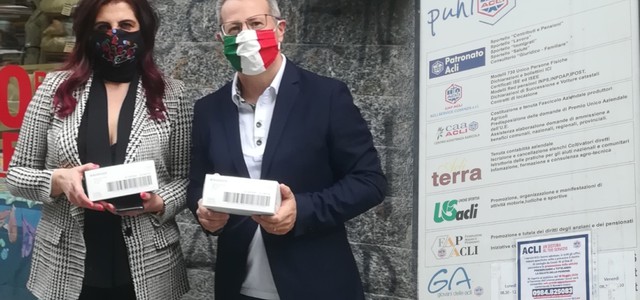 Le ACLI Provinciali di Cosenza donano 250 Mascherine al sindacato di Polizia Les