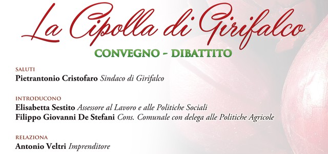 Giovedì la "Tradizione e Innovazione per l'agricoltura del futuro: la cipolla di Girifalco"