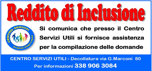 Consulenza per la compilazione delle domande per il Reddito di Inclusione