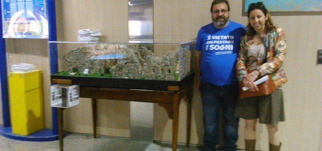 Plastico in pietra dell’Abbazia di Corazzo all'aeroporto