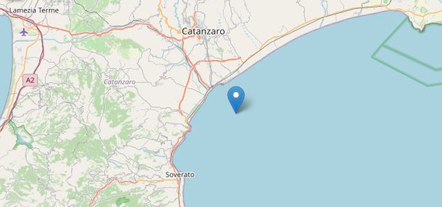 Terremoto, nuova scossa sulla costa ionica catanzarese
