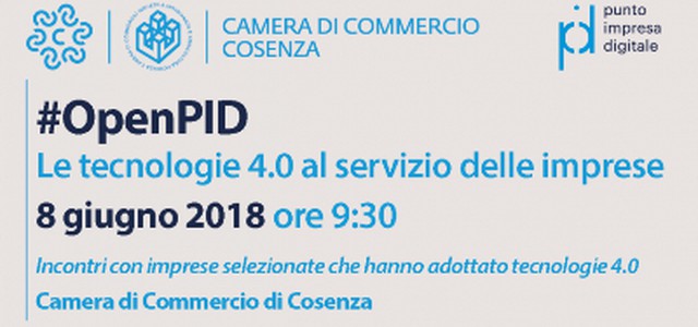 #OpenPID, giornata di formazione e networking sulle tecnologie 4.0