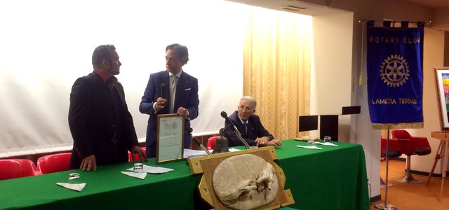 Il premio Rotary club “Valter Greco” all’artista lametino Raffaele Mazza