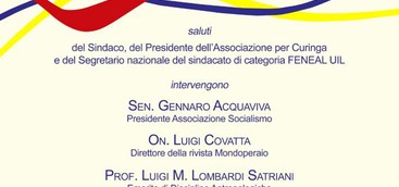 Curinga - Presentazione del libro "Giuseppe Senese, Poesie" Aspetti letterari e storico-politici