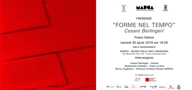Finissage “FORME NEL TEMPO” Cesare Berlingeri  chiude in bellezza