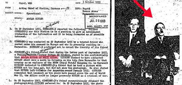 File Cia desecretato, Hitler dopo la guerra vivo in Sudamerica