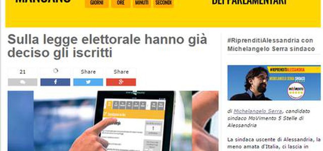 Grillo, a legge elettorale servono correttivi