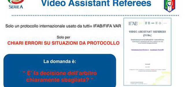 Basta chiacchiere da Var, ecco le regole spiegate bene