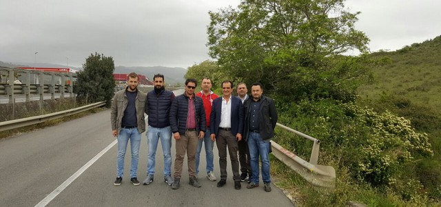 Chiusura al traffico veicolare in località Solleria, sopralluogo di Bruno