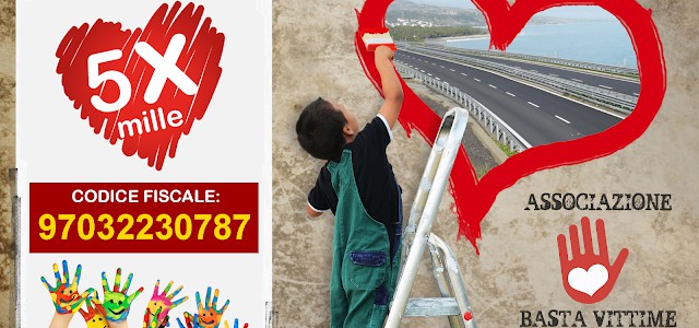 Ora si può sostenere l'associazione Basta vittime sulla statale 106 donando il 5x1000