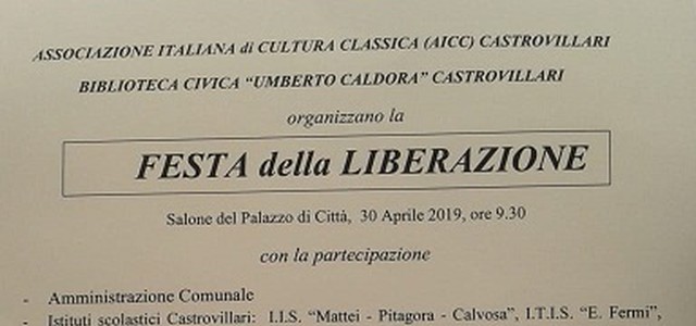 Catrovillari festa della liberazione. Martedì 30 aprile