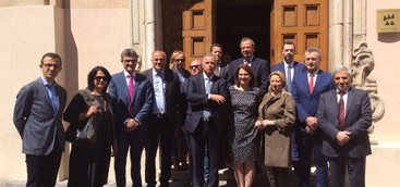 DELEGAZIONE PARLAMENTO ALBANESE IN CITTÀ  CON MINISTRO INNOVAZIONE HARITO