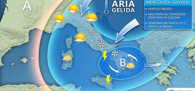 Meteo: Primavera parte ma ritorna inverno, temperature giù di 10 gradi