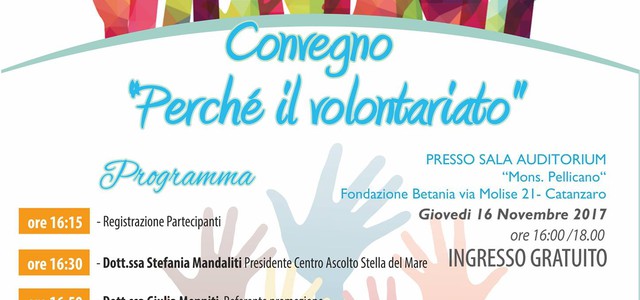 "Perchè il Volontariato", convegno del Centro Ascolto Stella del Mare