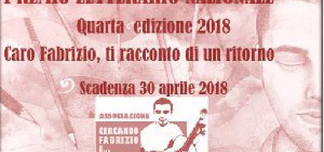 Premio letterario dedicato a Fabrizio Catalano, il 30 scadono le iscrizioni